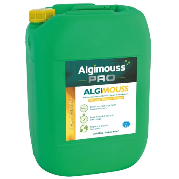 Traitements Des Toitures Algimouss Pro - Traitement Fongicide Toitures Murs Et Façades - Bidon De 30 Litres 1 Traitements Des Toitures Algimouss Pro - Traitement Fongicide Toitures Murs Et Façades - Bidon De 30 Litres