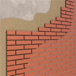 Plaquette De Parement Plaquette Parement Mural Terre Cuite Sablé Terreal 220x50x14mm Rouge -Chimiqui Boutique autrevisuel 1001006