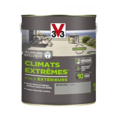 Peinture Sol Climats Extrêmes Satin Béton Poli 500 Ml V33 106742