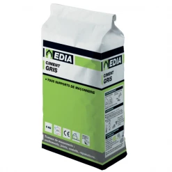 Ciment Et Mortier Ciment Gris EDIA Pour Travaux Courants De Maçonnerie 5 Kg CIMGREDIA05