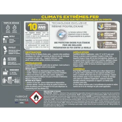 Peintures Antirouille Et Spéciales Fer Peinture Fer Spéciale Climats Extrêmes V33 Brillant Vert Basque 1,5L -Chimiqui Boutique climats extremes fer 1