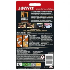 Colle Multi-usage Colle Epoxy Instant Power Loctite Prise Instantanée 11 Grammes -Chimiqui Boutique colle epoxy loctite