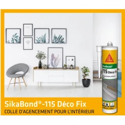 Colle Multi-usage Colle SikaBond 115 Déco Fix Blanc Cassé Intérieur 290 Ml -Chimiqui Boutique colle sikabond 115 deco2