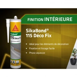 Colle Multi-usage Colle SikaBond 115 Déco Fix Blanc Cassé Intérieur 290 Ml -Chimiqui Boutique colle sikabond 115 deco3