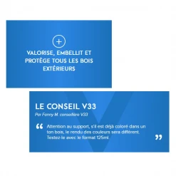 Lasure Pour Bois Lasure Bois Intérieur Extérieur V33 Résine HP Vert Provence Mat Pot 1L