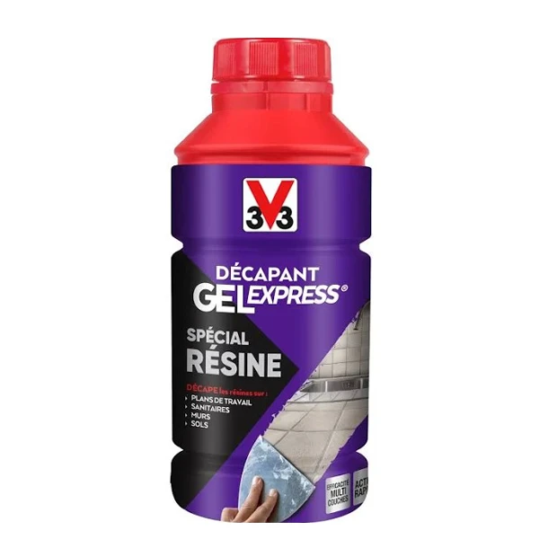 Traitement Du Bois Décapant Gel Express Spécial Résine V33 Sanitaires, Murs, Sols 0,5L 4 Traitement Du Bois Décapant Gel Express Spécial Résine V33 Sanitaires, Murs, Sols 0,5L – Image 4