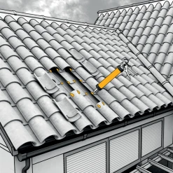 Mastic Pu Mastic Souple Fixation Tuiles Sikaflex Fixotuile Terre Cuite 300ml -Chimiqui Boutique fixation tuiles fixotuile