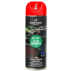 Peinture Traceur Forestier Fluo Marker 12 Mois Rouge Fluorescent Soppec 131313