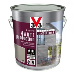 Lasure Pour Bois Lasure Bois Intérieur Extérieur V33 Résine HP Lin Satin - Pot 2,5L -Chimiqui Boutique lasure haute protection lin