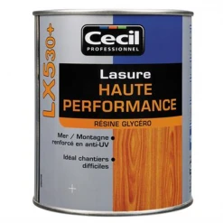 Lasure Pour Bois Lasure Bois Protection élevée Cecil LX530 Aspect Satin Chêne Clair 1L -Chimiqui Boutique lasurehauteperformancelx530 196829 4