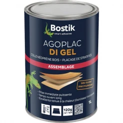 Colles à Bois Colle Contact AGOPLAC DI GEL Boîte De 1 Litre Bostik 30604796