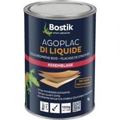 Colles à Bois Colle Contact AGOPLAC DI Liquide Bidon 1 Litre Bostik 30604787