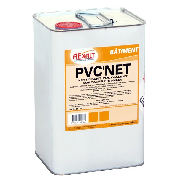 Nettoyants Professionnels Solvant Pvc Net Bidon De 5 Litres : Aexalt PVC455 3760070264555 1 Nettoyants Professionnels Solvant Pvc Net Bidon De 5 Litres : Aexalt PVC455 3760070264555