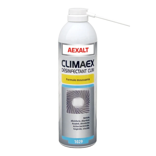 Nettoyants Professionnels Mousse Nettoyante Désinfection Clim Climaex 650ml Poids Net 400ml Aexalt 1029 1 Nettoyants Professionnels Mousse Nettoyante Désinfection Clim Climaex 650ml Poids Net 400ml Aexalt 1029