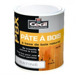 V33 Mastic Et Préparation Support Pâte Bois Petites Réparations Intérieures PBEX Cecil Naturel 250gr -Chimiqui Boutique pateaboispbex 773301