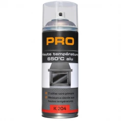 Belton Peinture 1K Gris Alu - Haute Température 650 °C - 400 Ml - Auto-K