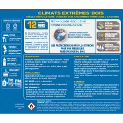 Peinture Exterieure Bois Peinture Extérieure Bois Climats Extrêmes Brillant Blanc 2 L V33 107564 -Chimiqui Boutique peinture exterieure bois climat extreme 1