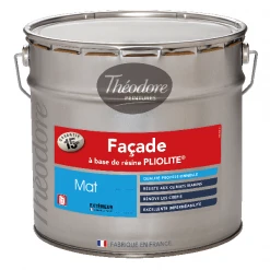 Theodore Peintures Peinture Pour Façade Peinture Façade Pliolite Rénovation Blanc Mat Théodore Peintures 10L