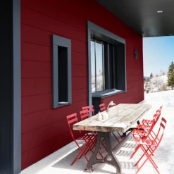 Peinture Exterieure Bois Peinture Bois Extérieurs V33 Climats Extrêmes Rouge Basque Brillant 2L -Chimiqui Boutique peinture rouge basque v33 b