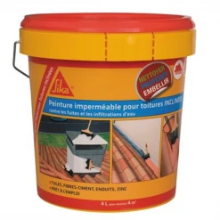Traitements Des Toitures Peinture De Protection Sikagard Pour Toiture Inclinée Seau 1 Litre -Chimiqui Boutique pm580920 580920 1