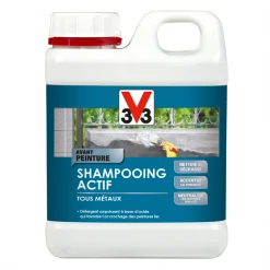 Peintures Antirouille Et Spéciales Fer Shampoing Actif Détergent Surpuissant Métaux V33 Spécial Fer Bidon 1L -Chimiqui Boutique shampoing actif v33
