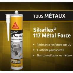 Colle Multi-usage Colle Sikaflex 117 Métal Force Intérieur Extérieur 290 Ml -Chimiqui Boutique sikaflex 117 metal 2