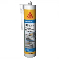 Mastic Pu Mastic Sanitaire Anti-moisissures Sikaseal 108 Blanc 300 Ml 524946 -Chimiqui Boutique sikaseal108sanitaire 777733