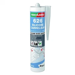 Mastic Silicone Joints Collage Carrelage ParexLanko 626 Blanc 300 Ml -Chimiqui Boutique silicone 626 parexlanko