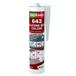 Parexlanko Mastic Silicone Neutre Bâtiment Joints Calfeutrement Blanc 300 Ml