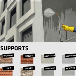 Produit Hydrofuge Et Imperméabilisant Imperméabilisant Hydrofuge Sikagard Protection Façade Incolore 5L -Chimiqui Boutique supports application sika h