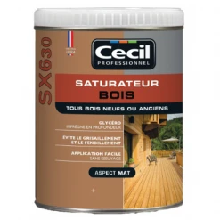 Traitement Du Bois Saturateur Bois SX630 Cecil - Naturel Aspect Mat - 1 Litre