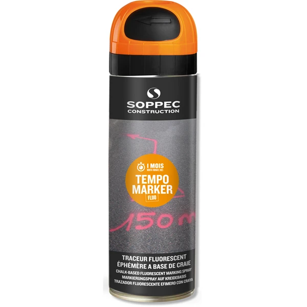 Peinture Traceur Tempo Marker 5 à 15 Jours Fluorescent Orange Soppec 141716 2 Peinture Traceur Tempo Marker 5 à 15 Jours Fluorescent Orange Soppec 141716 – Image 2