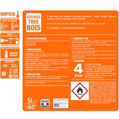 Lasure Pour Bois Lasure Classique V33 Bois Neufs Anciens Tenue 4 Ans Incolore Satin 5L -Chimiqui Boutique v33 infos produits