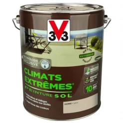 Peinture Sols Extérieurs V33 Climats Extrêmes Pierre Satin Pot 5L -Chimiqui Boutique v33 peinture sol climats ex