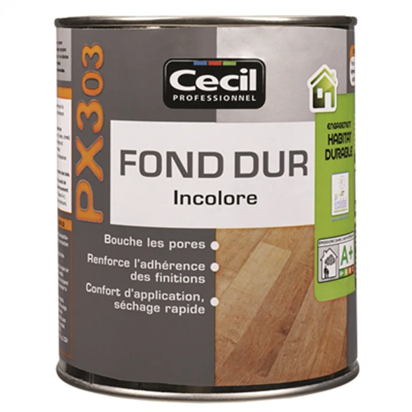 Vernis Bois Primaire Fond Dur Vitrification Parquet Bois PX303 Cecil Incolore 1L 3 Vernis Bois Primaire Fond Dur Vitrification Parquet Bois PX303 Cecil Incolore 1L – Image 3
