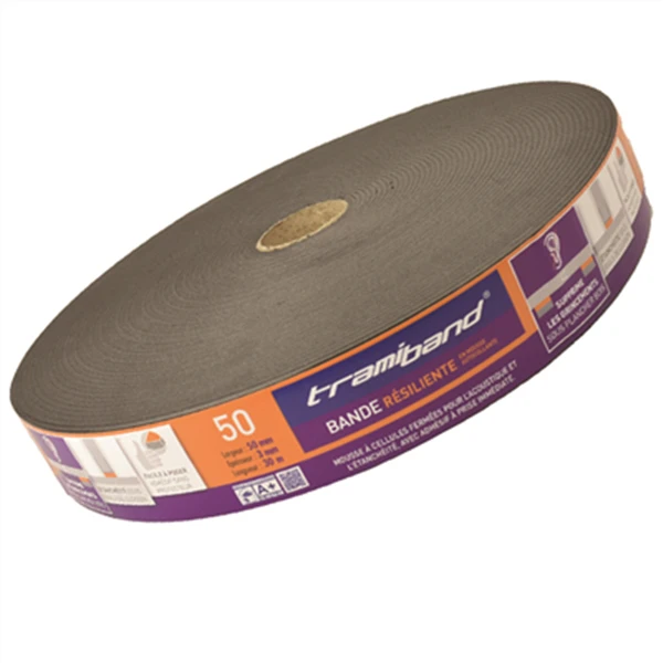 Joint Compriband Et Isolant Bande En Mousse Adhésive Pour étanchéité Sous Rails De Cloisons Tramiband SR - 45 X 3 Mm - 30 M Tramico 2936270000 1 Joint Compriband Et Isolant Bande En Mousse Adhésive Pour étanchéité Sous Rails De Cloisons Tramiband SR - 45 X 3 Mm - 30 M Tramico 2936270000
