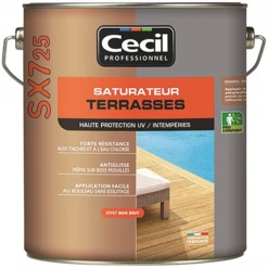 Traitement Du Bois Saturateur Terrasse Bois SX725 Cecil Professionnel Cèdre Gris Mat 5L -Chimiqui Boutique visuelprincipal 820009